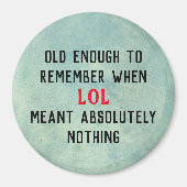 Age Humor Magnet (Devant)
