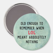 Age Humor Magnet Magneet (Voorkant / Achterkant)