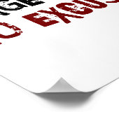 Age Is No Excuse Old Age Motivation Fitness  Poster (Hoek)