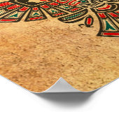 Aged and Worn Haida Two Headed Spirit Bird Poster (Hoek)