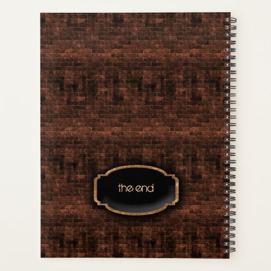 Aged Brick Wall Planner (Achterkant)