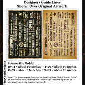 Aged Distressed Steampunk Work Signs FA9 Decoupage Tissuepapier