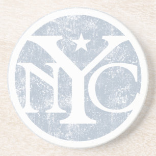 Aged Faded NYC Zandsteen Onderzetter