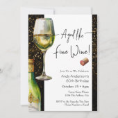 Aged Fine Wine 60th Birthday Invitation (Devant)