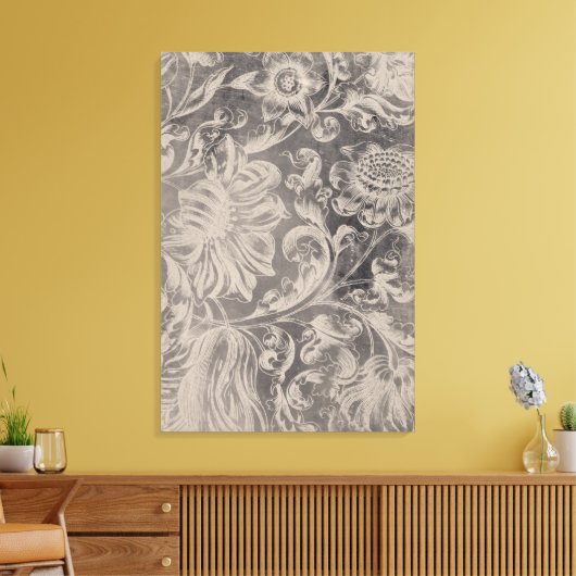 Aged Floral Canvas Afdruk (Insitu (Woonkamer))