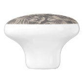 Aged Floral Keramische Knop (Zijkant)