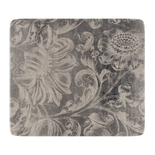 Aged Floral Snijplank (Voorkant)