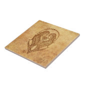 Aged Gemini Zodiac Tegeltje (Zijkant)