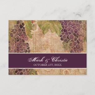 Aged Grape Vineyard Wedding RSVP-reactiekaart RSVP Kaartje