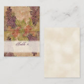 Aged Grape Vineyard Wedding Table Place Cards Plaatskaartje (Voorkant / Achterkant)