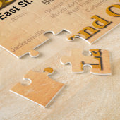 Aged Illinois State Pride Map Silhouette Legpuzzel (Zijkant)