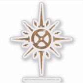 Aged Rohan Crest Sticker (Voorkant)