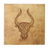  Aged Taurus Zodiac Tegeltje (Voorkant)