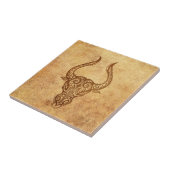  Aged Taurus Zodiac Tegeltje (Zijkant)