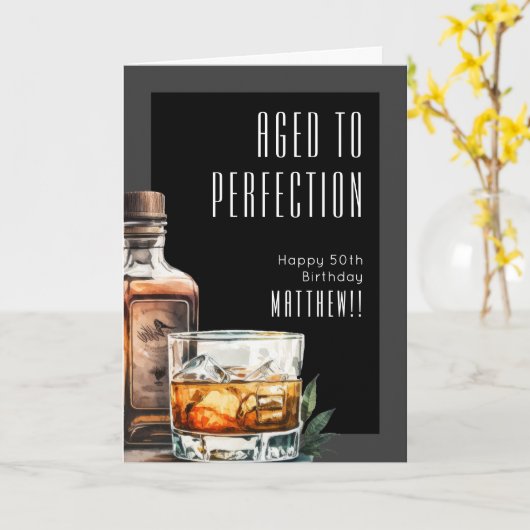 Aged To Perfection Birthday Kaart (Gele Bloem)