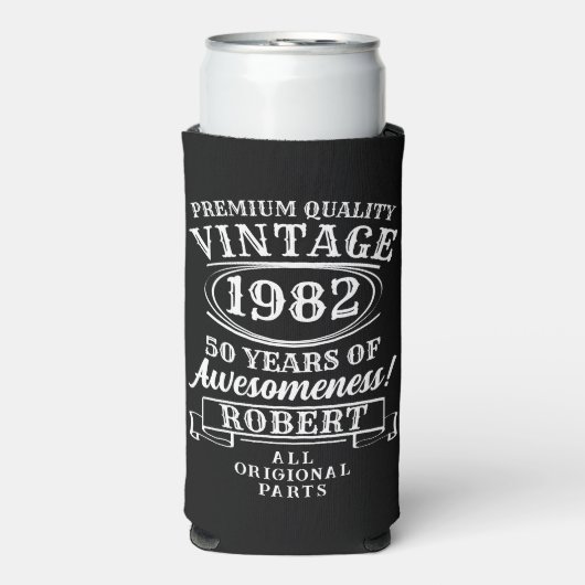 Aged to Perfection Custom  Verjaardagsbier (Seltzer Voorkant)