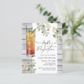 Aged to Perfection Floral 70th Birthday Uitnodigen (Staand voorkant)