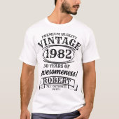 Aged to Perfection Gepersonaliseerde  Verjaardag T-shirt (Voorkant)