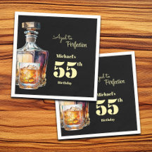 Aged to Perfection Men's 55th Whiskey Birthday 
