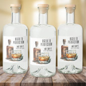 Aged To Perfection Men's Birthday Whiskey Likeurfles Etiket