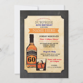 Aged to Perfection Verjaardag Cheers Whisky Uitnod Kaart