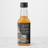 Aged To Perfection Whiskey Men's Birthday Party Likeurfles Etiket (Voorkant)