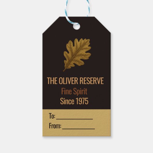 Aged to Perfection | Whisky Celebration Cadeaulabel (Voorkant)