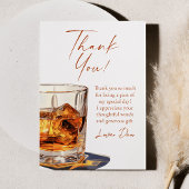 Aged To Perfection Whisky Glass Birthday Party Bedankkaart