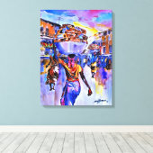 Agege Brood van Ini Brown Canvas Afdruk (Insitu (Houten vloer))