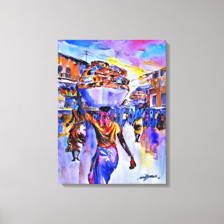 Agege Brood van Ini Brown Canvas Afdruk