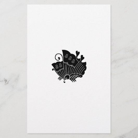 Ageha Vlinder Briefpapier (Voorkant)
