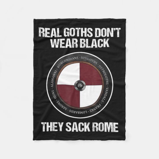 Agema Apparel Uni-adults Medieval History , Black, Fleece Deken (Voorkant)