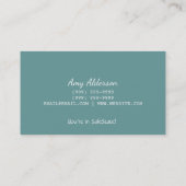 Agence d'assurance, Cartes de visite d'entreprise (Dos)