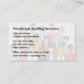 Agence De Dotation Et Emploi Cartes de visite (Devant)