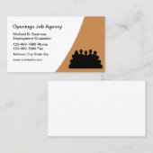 Agence de l'emploi moderne Cartes de visite (Devant / Derrière)