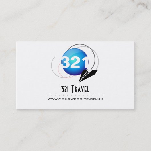 Agence de voyage Carte de visite (version logo ble (Devant)