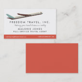 Agence de Voyage de femme Carte de visite (Devant / Derrière)