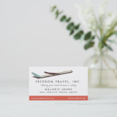 Agence de Voyage de femme Carte de visite (Debout devant)