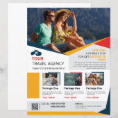 Agence de voyage Modèle de circulaire (Devant / Derrière)