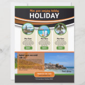 Agence de voyage Modèle de circulaire (Devant)