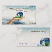 Agence de voyages, agent, Carte de visite (Devant / Derrière)