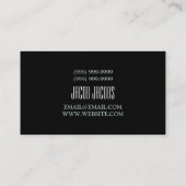 Agence de voyages, carte de visite d'agent (Dos)