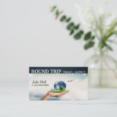 Agence de voyages moderne Carte de visite (Debout devant)