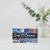 Agence de voyages moderne Carte de visite de socié (Debout devant)