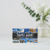 Agence de voyages moderne Carte de visite de socié (Debout devant)