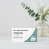 Agence du travail moderne Cartes de visite (Debout devant)