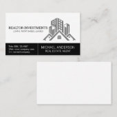 Agence immobilière | Carte de visite des bâtiments (Devant / Derrière)