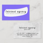 Agence Internet Carte de visite (Devant / Derrière)