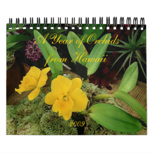Agenda 2009: Een jaar van orchideeën uit Hawaï Kalender