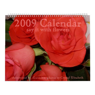 Agenda 2009 - Zeg het met Bloemen - Gepersonalisee Kalender